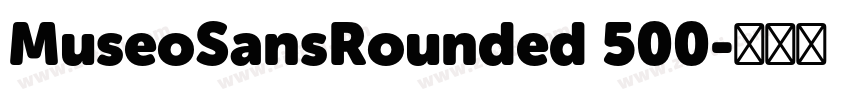 MuseoSansRounded 500字体转换